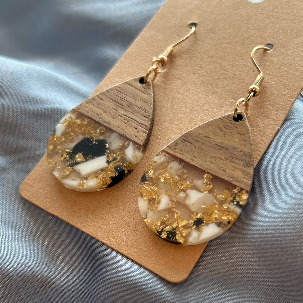 Acrylic & Wood Earrings